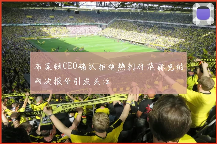 布莱顿CEO确认拒绝热刺对范赫克的两次报价引发关注